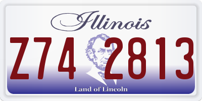 IL license plate Z742813