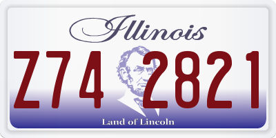 IL license plate Z742821