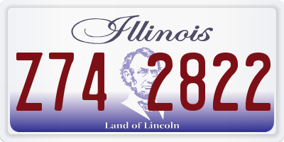 IL license plate Z742822