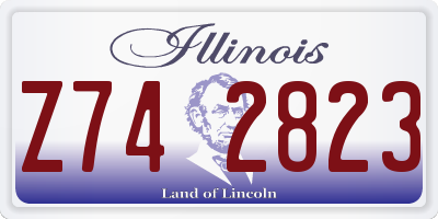 IL license plate Z742823