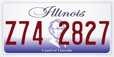 IL license plate Z742827