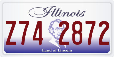 IL license plate Z742872