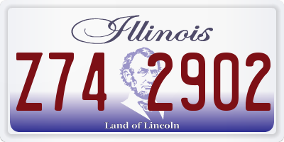 IL license plate Z742902