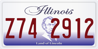 IL license plate Z742912