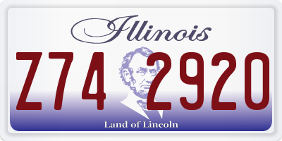 IL license plate Z742920