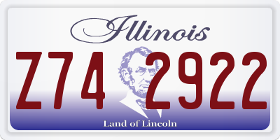 IL license plate Z742922
