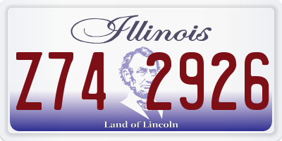 IL license plate Z742926