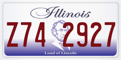 IL license plate Z742927