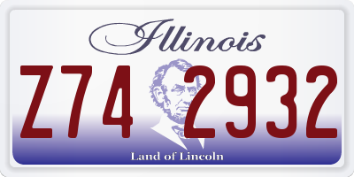 IL license plate Z742932
