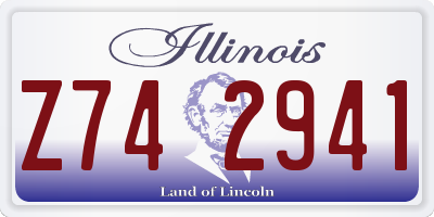 IL license plate Z742941