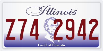 IL license plate Z742942