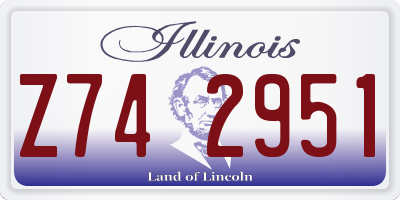 IL license plate Z742951