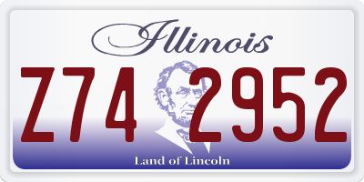 IL license plate Z742952