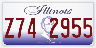 IL license plate Z742955