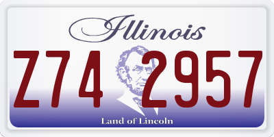IL license plate Z742957