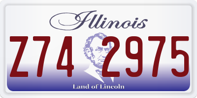 IL license plate Z742975