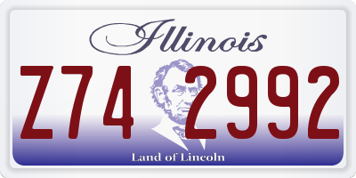 IL license plate Z742992