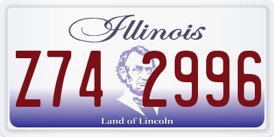 IL license plate Z742996