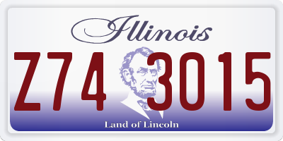 IL license plate Z743015