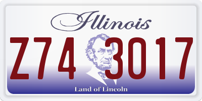 IL license plate Z743017