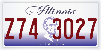 IL license plate Z743027