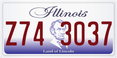 IL license plate Z743037