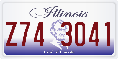 IL license plate Z743041