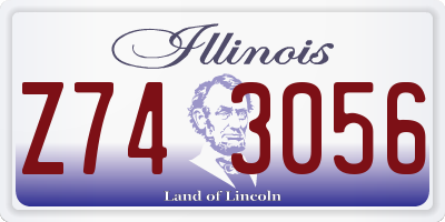 IL license plate Z743056