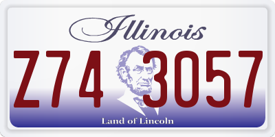 IL license plate Z743057