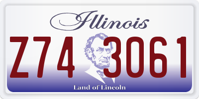IL license plate Z743061