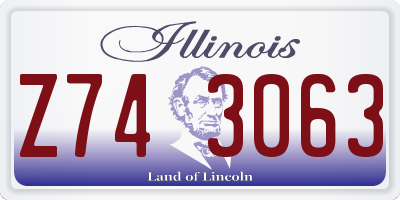 IL license plate Z743063