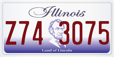 IL license plate Z743075