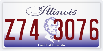 IL license plate Z743076