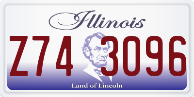 IL license plate Z743096