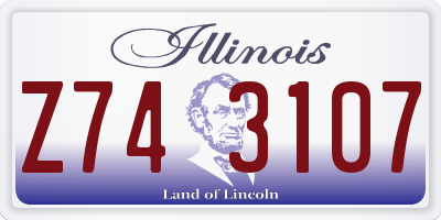IL license plate Z743107