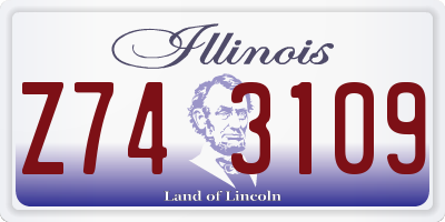IL license plate Z743109