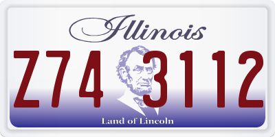 IL license plate Z743112