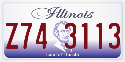 IL license plate Z743113