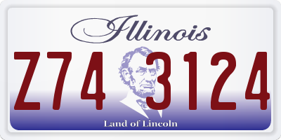 IL license plate Z743124