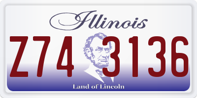 IL license plate Z743136