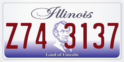 IL license plate Z743137