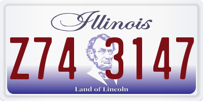 IL license plate Z743147
