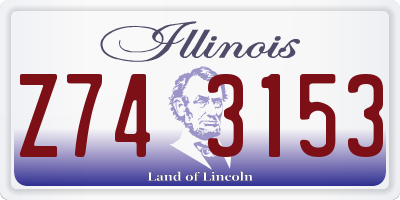 IL license plate Z743153