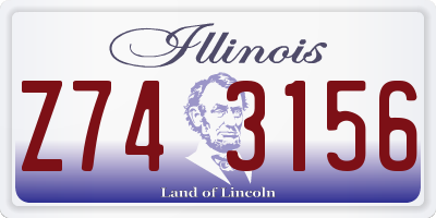 IL license plate Z743156
