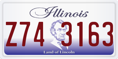 IL license plate Z743163
