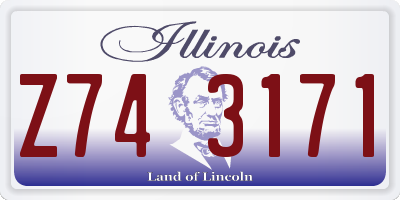 IL license plate Z743171