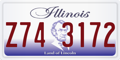 IL license plate Z743172