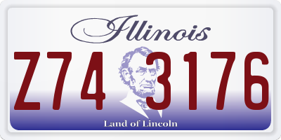 IL license plate Z743176