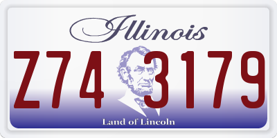 IL license plate Z743179