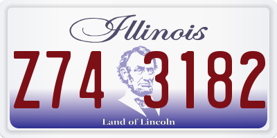 IL license plate Z743182